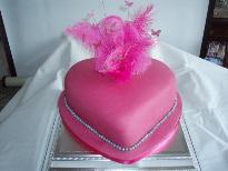 I want a Bright Pink Wedding Cake