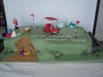 Janet on the golf course