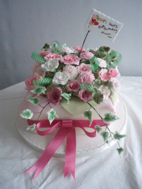 Roses and Carnations in Pink