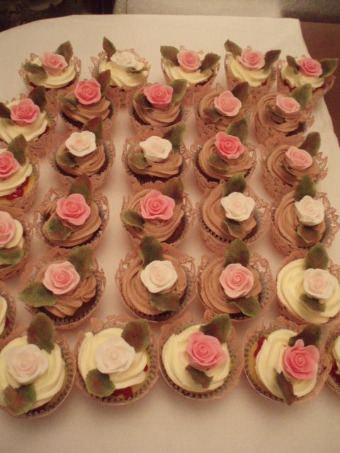 Pink Rose cupcakes